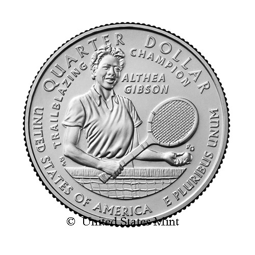 USA 1/4$ 2025 Althea Gibson