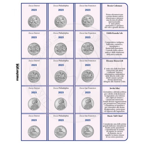 Foglio 2023 per 1/4$ American Women