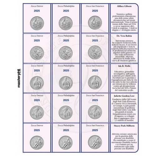 Foglio 2025 per 1/4$ American Women