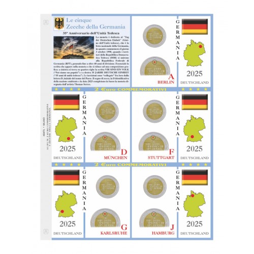 Abafil Fogli 2€ Germania 2025 5z....