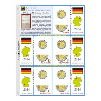 Abafil Foglio 2€ Germania 2024 5z. Costituzione