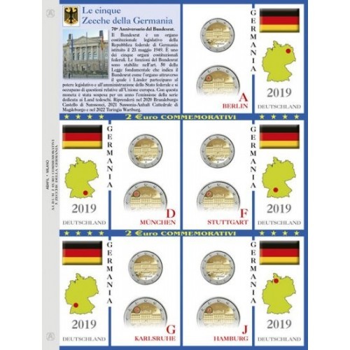 Abafil Fogli 2€ Germania 2019 5z....