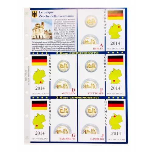 Abafil Fogli 2€ Germania 2014 5zecche