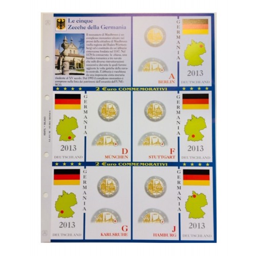 Abafil Fogli 2€ Germania 2013 5zecche