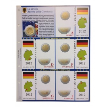 Abafil Fogli 2€ Germania 2012 5zecche