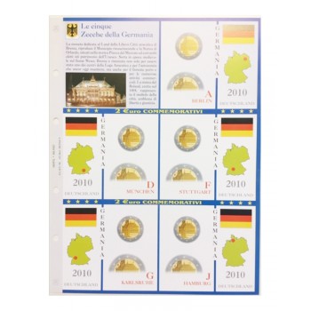 Abafil Fogli 2€ Germania 2010 5zecche