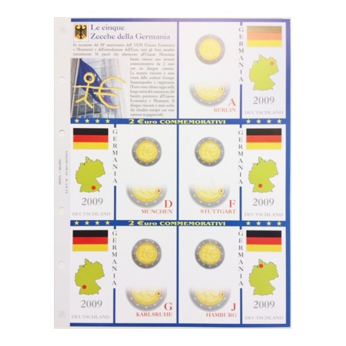 Abafil Fogli 2€ Germania 2009 5zecche