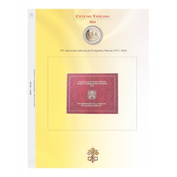 Abafil Vaticano Foglio 2€ 2024 - Marconi