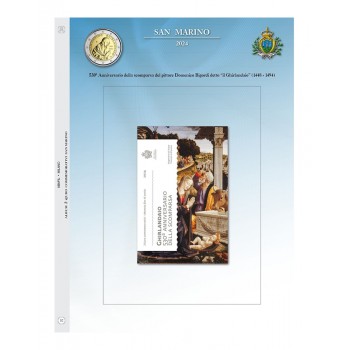 Abafil S.Marino Foglio 2€ 2024 Il Ghirlandaio