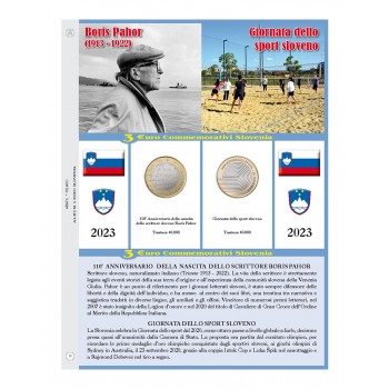 Foglio Slovenia 3€ Comm. 2023 - Abafil