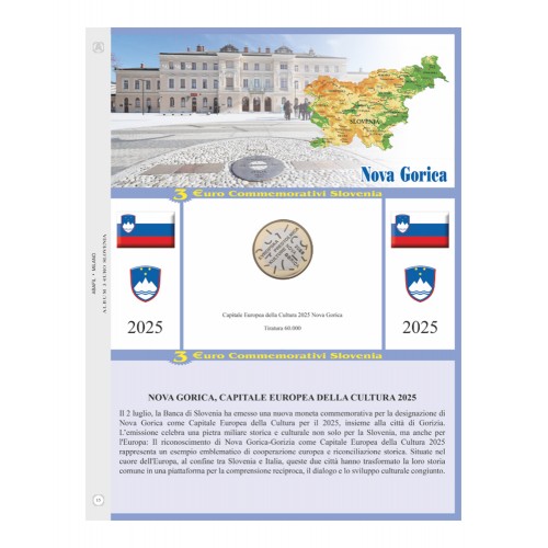 Foglio Slovenia 3€ Comm. 2025 - Abafil