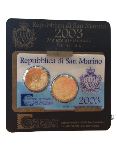 San Marino - 2003 - Mini Set 20 c.+50 c.