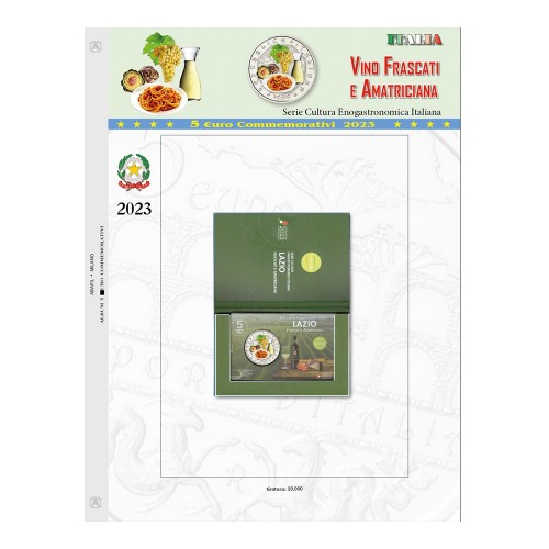 Abafil Foglio Italia 5€ 2023 - Lazio