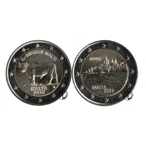 Malta - 2025 - 2€ Bue Maltese + Mdina