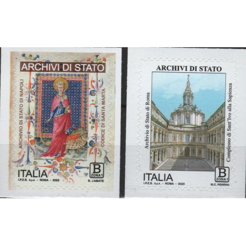 Italia 2025 - Archivi di Stato, 2 v.