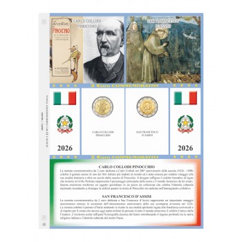 Foglio Italia 2026 2€ comm. - Abafil