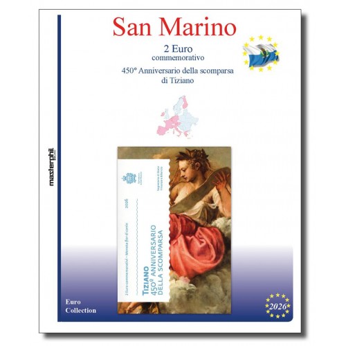 Abafil S.Marino Foglio 2€ 2026 Tiziano