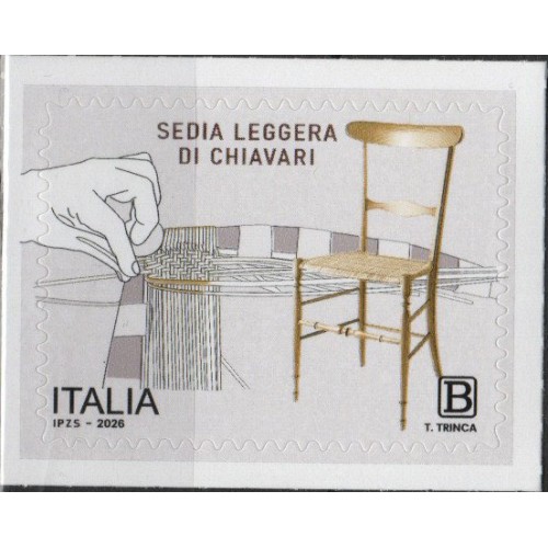 Italia 2026 - Sedia Chiavari, 1 v.