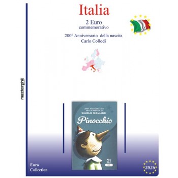 MasterPhil Foglio 2€ Italia 2026 Pinocchio - Coin Card