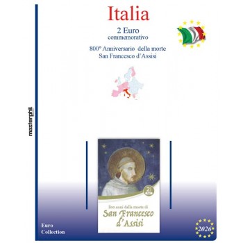 MasterPhil Foglio 2€ Italia 2026 S. Francesco - Coin Card