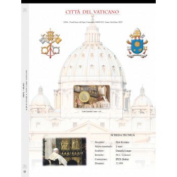 Fogli Vaticano Coincard 2024 1€ Giubileo - Abafil