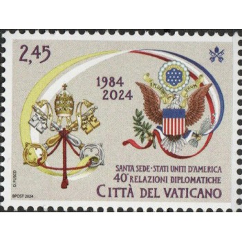 Vaticano 2024 - Rel. Dipl. Stati Uniti, 1 v.