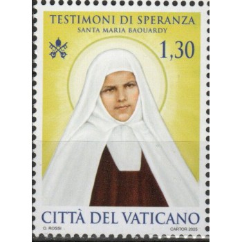 Vaticano 2025 - Santa Maria Baouardy, 1v.