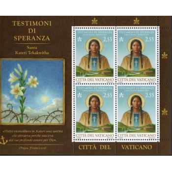 Vaticano 2025 - Santa Tekakwitha, MF