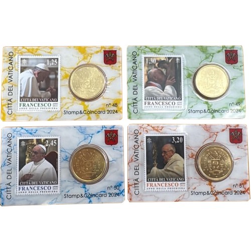 Vaticano - 2024 - Stamp&Coin Card...