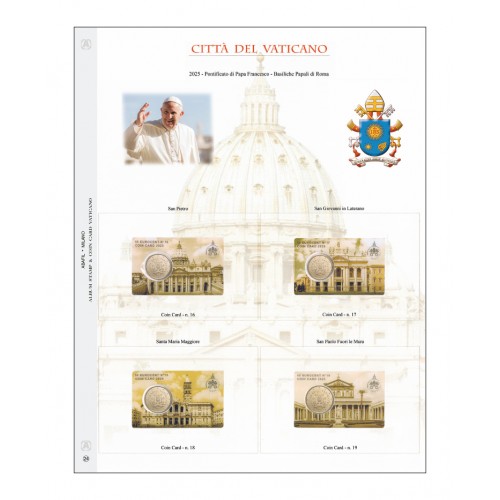 Fogli Vaticano 2025 Coin Card...