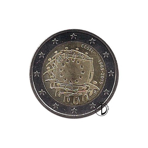 Estonia - 2015 - 2€ 30° Bandiera