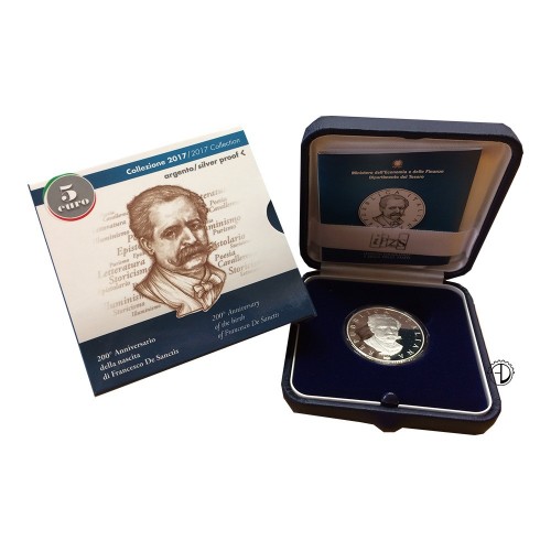 Italia - 2017 - 5€ De Sanctis PROOF