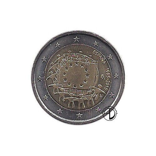 Spagna - 2015 - 2€ 30° Bandiera