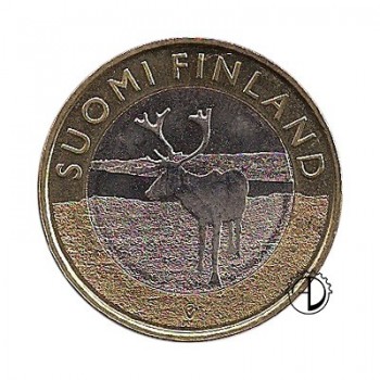 Finlandia - 2015 - 5€ Lapponia: Renna