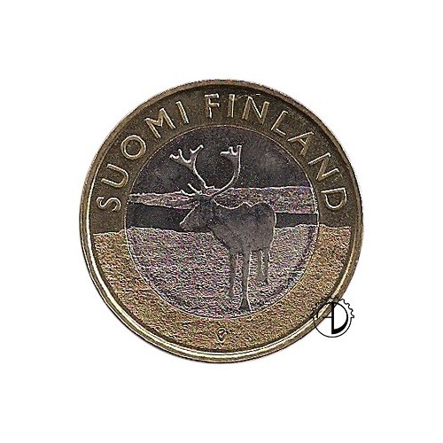 Finlandia - 2015 - 5€ Lapponia: Renna