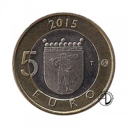Finlandia - 2015 - 5€ Lapponia: Renna