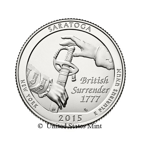 USA 1/4$ 2015 Saratoga