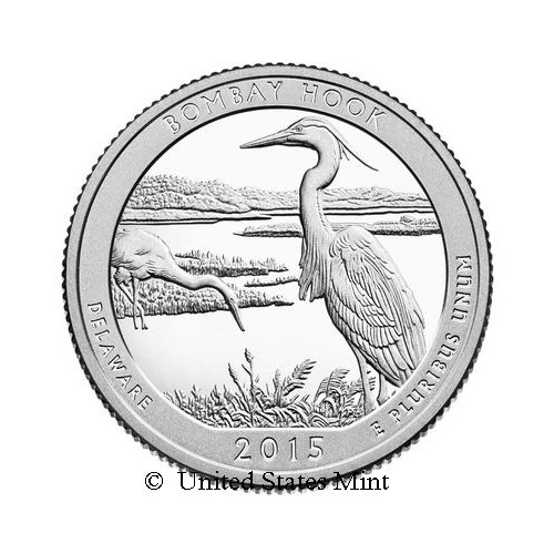 USA 1/4$ 2015 Bombay Hook