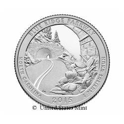 USA 1/4$ 2015 Blue Ridge Parkway