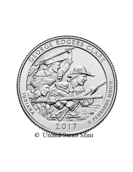 USA 1/4$ 2017 Clark