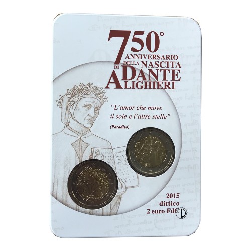 Italia - 2015 - 2€ Dante in Blister