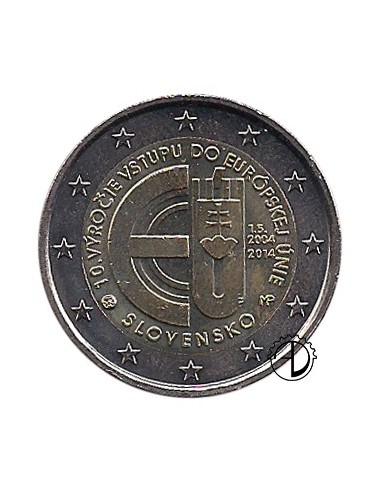 Slovacchia - 2014 - 2€ 10° ingresso UE