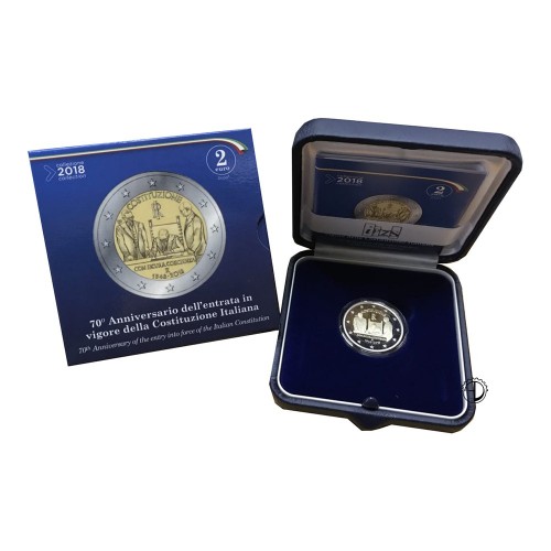 Italia - 2018 - 2€ Costituzione PROOF