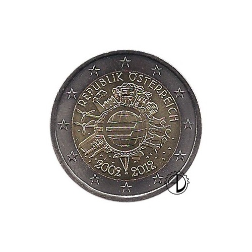 Austria - 2012 - 2€ Decennale Euro