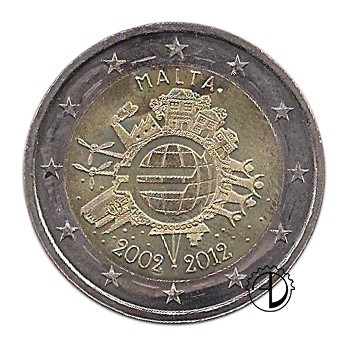 Malta - 2012 - 2€ Decennale Euro