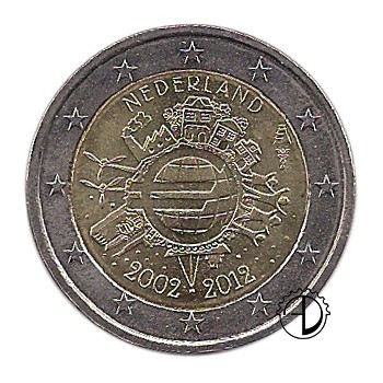 Olanda - 2012 - 2€ Decennale Euro