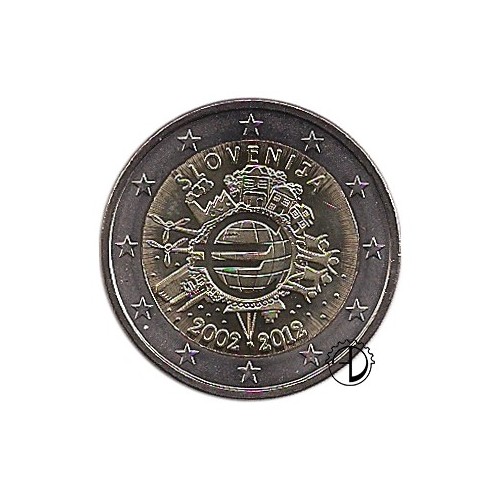 Slovenia - 2012 - 2€ Decennale Euro