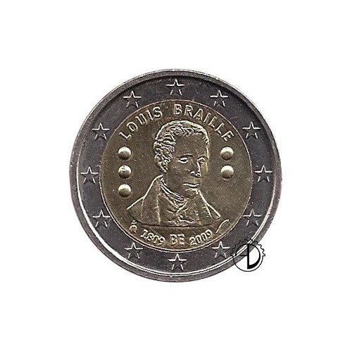 Belgio - 2009 - 2€ Louis Braille