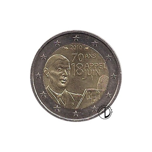 Francia - 2010 - 2€ Charles de Gaulle