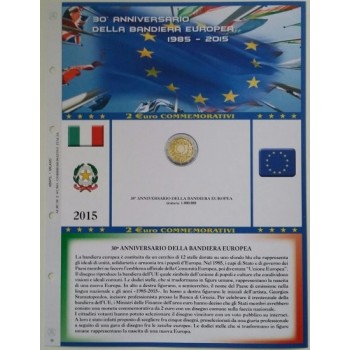 Abafil Italia 2015 Bandiera 2€ comm.